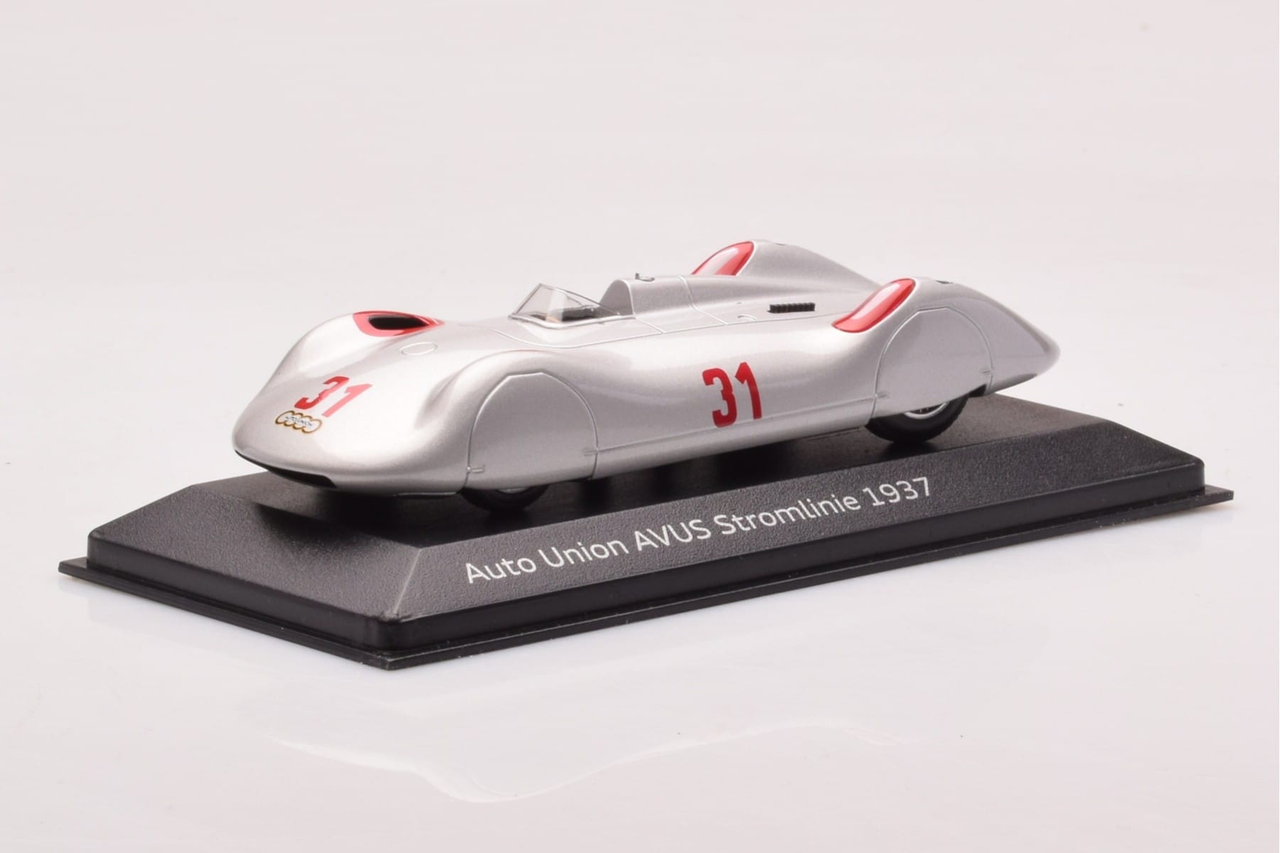 Auto Union Stromlinie #31 AVUS 1937 Silver Minichamps 1:43 5030900503 Metall — bild 2 av 4
