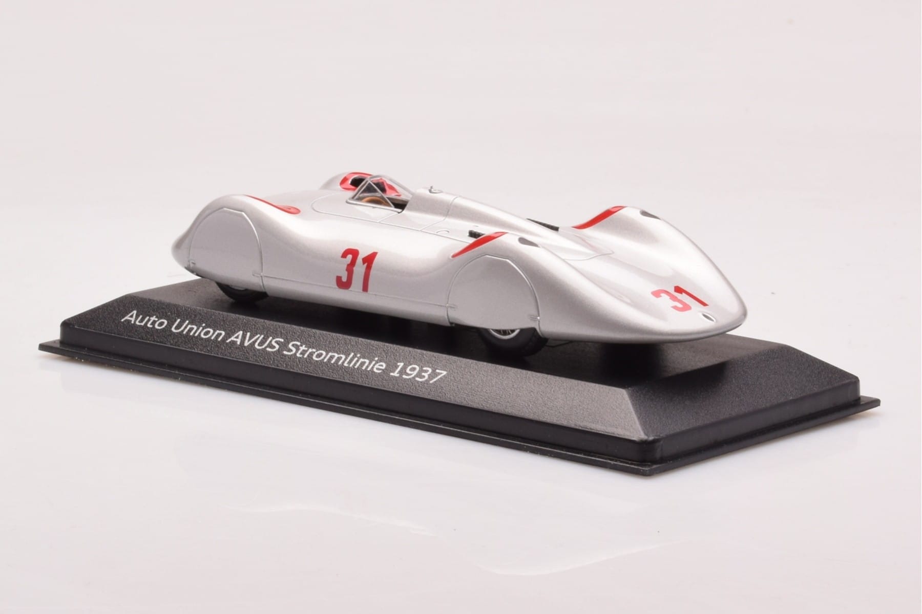 Auto Union Stromlinie #31 AVUS 1937 Silver Minichamps 1:43 5030900503 Metall — bild 3 av 4
