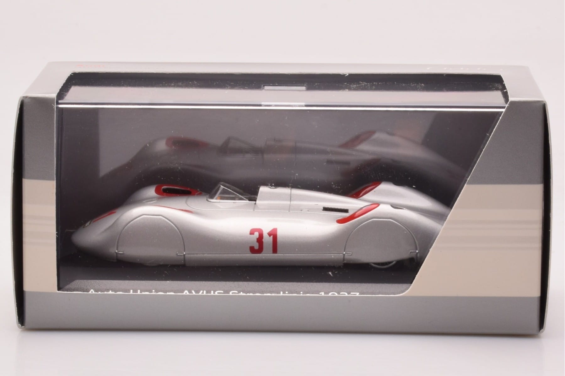 Auto Union Stromlinie #31 AVUS 1937 Silver Minichamps 1:43 5030900503 Metall — bild 4 av 4