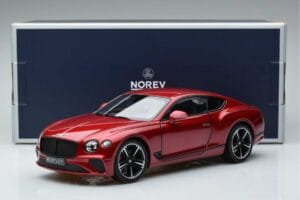 Bentley Continental GT Candy Röd Norev 1:18 182788 Metall — bild 7 av 7