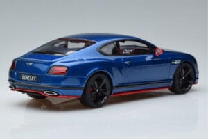 Bentley Continental GT Speed Black Edition Blå GT Spirit 1:18 KJ006 Resin — bild 2 av 6