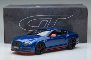 Bentley Continental GT Speed Black Edition Blå GT Spirit 1:18 KJ006 Resin — bild 6 av 6