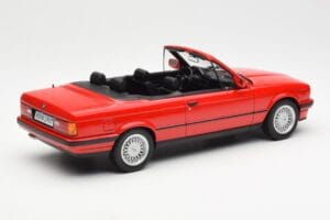 BMW 318i E30 Cabriolet Röd Norev 1:18 183210 Metall — bild 2 av 6