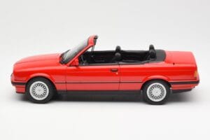 BMW 318i E30 Cabriolet Röd Norev 1:18 183210 Metall — bild 3 av 6