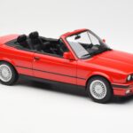 BMW 318i E30 Cabriolet Röd Norev 1:18 183210 - image 4 of 6