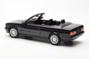 BMW 325i E30 Cabriolet Svart Metallic Norev 1:18 183211 Metall — bild 5 av 6