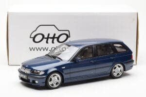 BMW 330i E46 Touring Blå Otto 1:18 OT251 Resin — bild 6 av 6