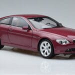 BMW 645Ci E63 Mörkröd Kyosho 1:18 08701CR Metall - image 5 of 7