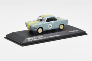 BMW 700 Sport #64 Hulbusch / Stausberg 12 Hours of Nurburgring 1961 Minichamps 1:43 400612364 Metall — bild 2 av 4