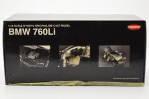 BMW 760Li E66 Svart Kyosho 1:18 08572BK Metall — bild 8 av 9