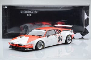 BMW M1 Equipe Dominique Lacaud #84 H. Stuck / Burger / D. Lacaud 24 Hours of Le Mans 1980 Minichamps 1:18 155802984 Metall — bild 6 av 6