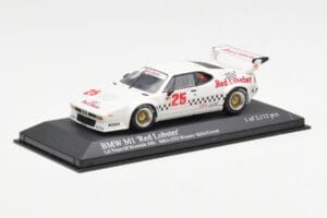BMW M1 IMSA #25 Red Lobster Cowart / Miller LA Times Grand Prix Winner 1981 Minichamps 1:43 430812525 Metall — bild 2 av 4