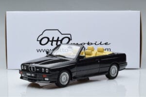 BMW M3 E30 Cabriolet Svart Otto 1:18 OT1012 Resin — bild 6 av 6