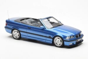 BMW M3 E36 Cabriolet Blå Otto 1:18 OT279 Resin — bild 4 av 5