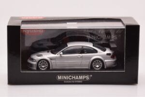 BMW M3 E46 GTR Street Silver Minichamps 1:43 403012105 Metall — bild 4 av 4