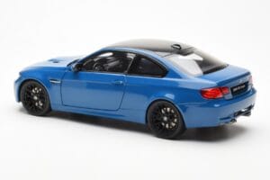 BMW M3 E92 Laguna Seca Blue Kyosho 1:18 08734LBL Metall — bild 7 av 8