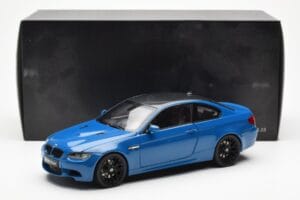 BMW M3 E92 Laguna Seca Blue Kyosho 1:18 08734LBL Metall — bild 8 av 8