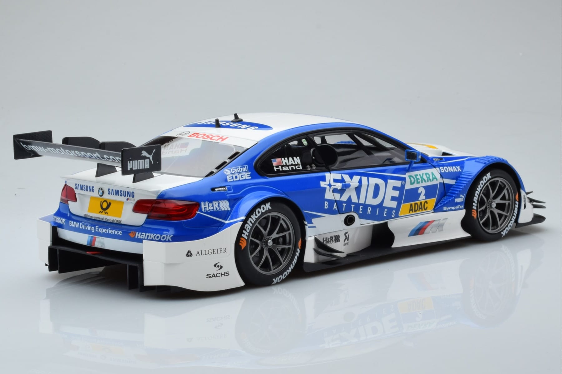 BMW M3 #2 BMW Team RMG A.J. Hand DTM 2012 Minichamps 1:18 100122202 Metall — bild 3 av 8