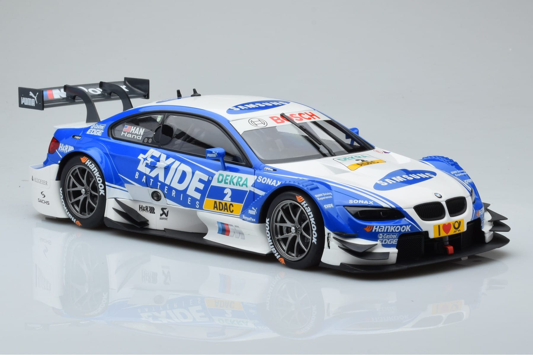 BMW M3 #2 BMW Team RMG A.J. Hand DTM 2012 Minichamps 1:18 100122202 Metall — bild 5 av 8