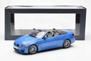 BMW M4 F83 Cabriolet Yas Marina Blå Paragon 1:18 80432339612 Metall — bild 8 av 8