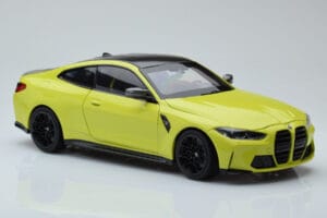 BMW M4 G82 Gul Återförsäljarutgåva Minichamps 1:18 80435A51949 Metall — bild 6 av 8