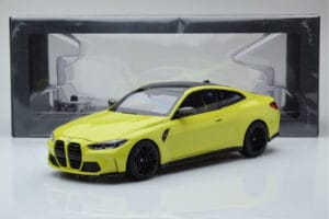 BMW M4 G82 Gul Återförsäljarutgåva Minichamps 1:18 80435A51949 Metall — bild 8 av 8