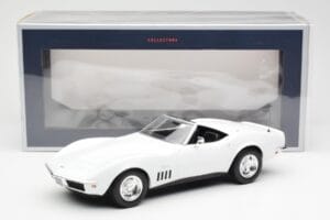 Chevrolet Corvette C3 Cabriolet Can-Am Vit Norev 1:18 189038 Metall — bild 6 av 6