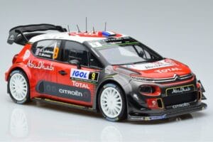 Citroen C3 WRC #9 S. Lefebvre / G. Moreau Tour de Corse 2017 Norev 1:18 181633 Metall — bild 4 av 6