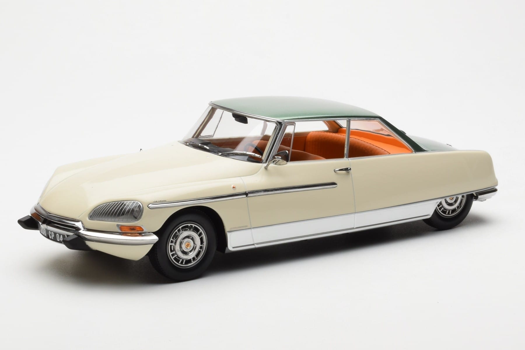 Citroen DS 21 Le Leman Cabriolet Elfenben och Grön Norev 1:18 181751 Metall