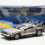 DeLorean DMC-12 Time Machine Back to the Future Silver Sun Star 1:18 - image 2 of 8