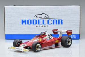 Ferrari 312 T2 B #21 G. Villeneuve Canadian GP 1977 MCG 1:18 MCG18623F Metall — bild 6 av 6