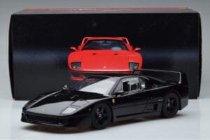 Ferrari F40 Lightweight Svart Kyosho 1:18 08412BK Metall — bild 12 av 12