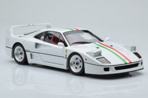 Ferrari F40 Pärlvit Italy Kyosho 1:18 08416PWT-G Metall — bild 6 av 8