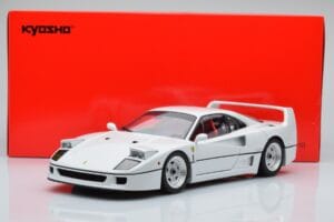 Ferrari F40 Pärlvit Kyosho 1:18 08416PW-G Metall — bild 8 av 8