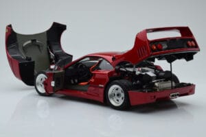 Ferrari F40 Röd Metallic Asia Exclusive Kyosho 1:18 08416RM-G Metall — bild 6 av 14