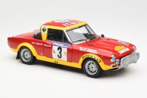 Fiat 124 Abarth #3 Barbasio / Sodano East African Safari Rally 1974 Sun Star 1:18 4952 Metall — bild 6 av 8