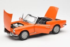 Fiat 124 BS Orange Sun Star 1:18 4906 Metall — bild 2 av 8