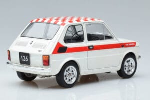 Fiat 126 Abarth Vit MCG 1:18 MCG18325 Metall — bild 2 av 6