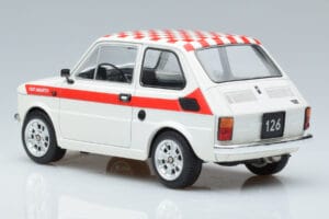 Fiat 126 Abarth Vit MCG 1:18 MCG18325 Metall — bild 5 av 6