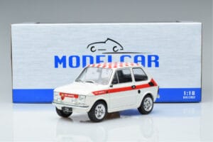 Fiat 126 Abarth Vit MCG 1:18 MCG18325 Metall — bild 6 av 6
