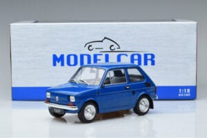 Fiat 126P Blå MCG 1:18 MCG18324 Metall — bild 6 av 6