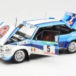 Fiat 131 Abarth #5 Team Fiat Works Rally Portugal 1980 Kyosho 1:18 08376A Metall - image 2 of 8