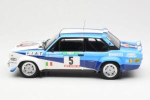 Fiat 131 Abarth #5 Team Fiat Works Rally Portugal 1980 Kyosho 1:18 08376A Metall — bild 4 av 8