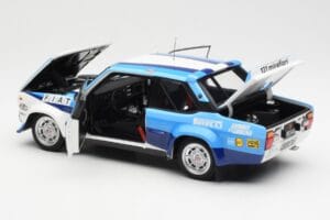 Fiat 131 Abarth #5 Team Fiat Works Rally Portugal 1980 Kyosho 1:18 08376A Metall — bild 5 av 8