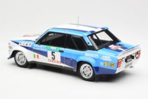 Fiat 131 Abarth #5 Team Fiat Works Rally Portugal 1980 Kyosho 1:18 08376A Metall — bild 7 av 8