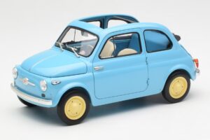 Fiat Nuova 500 Celeste Blå Kyosho 1:18 08966LB