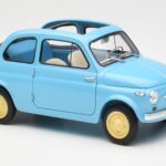 Fiat Nuova 500 Celeste Blå Kyosho 1:18 08966LB - image 6 of 8