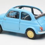 Fiat Nuova 500 Celeste Blå Kyosho 1:18 08966LB - image 7 of 8