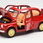 Fiat Nuova 500 Coral Röd Kyosho 1:18 08966R - image 2 of 8