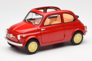 Fiat Nuova 500 Coral Röd Kyosho 1:18 08966R